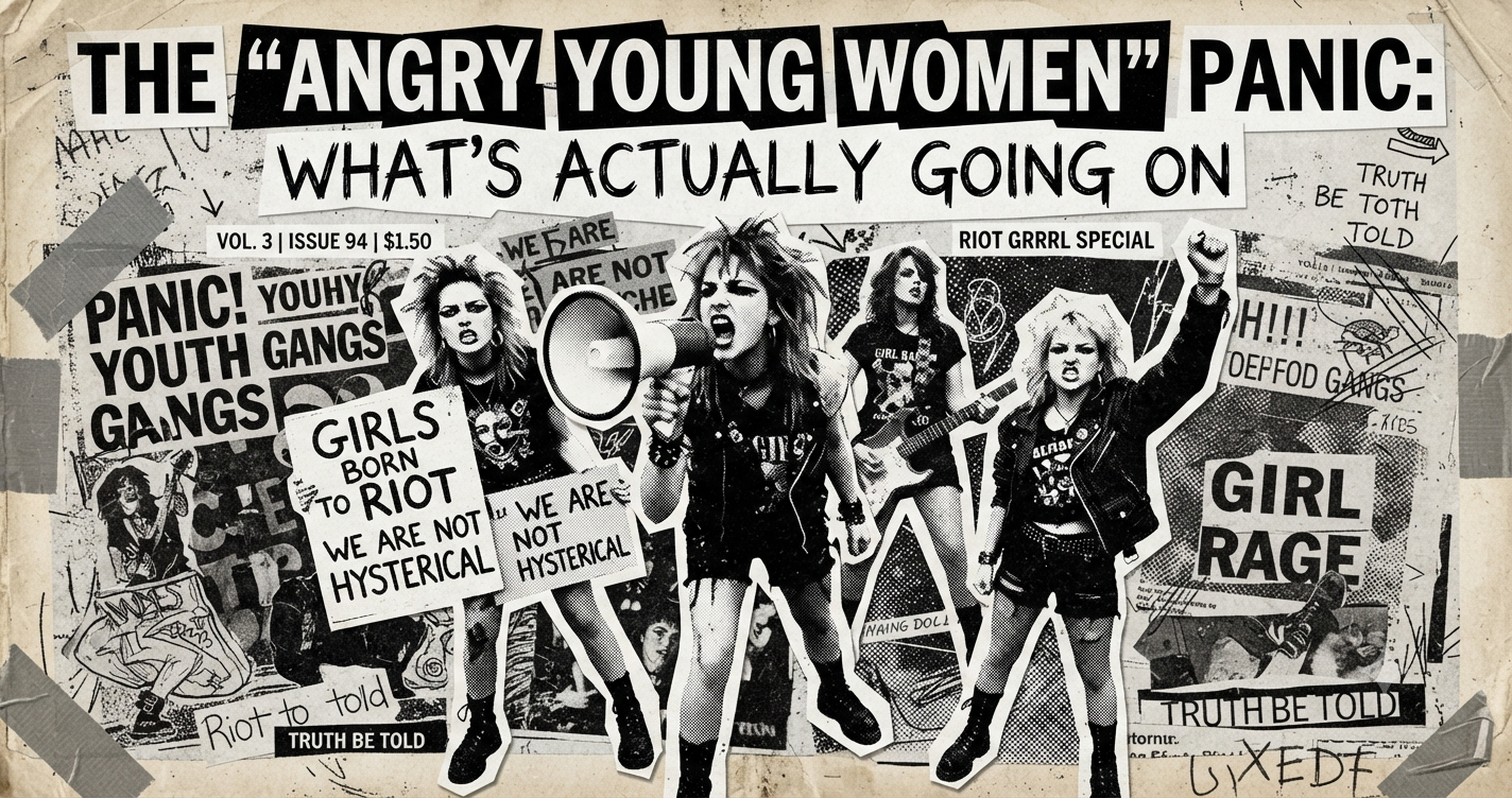 The “Angry Young Women” Panic: What’s Actually Going On
